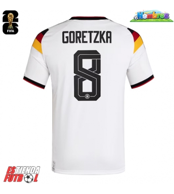Alemania Leon Goretzka #8 Primera Equipación Mundial 2026 Manga Corta Alemania Leon Goretzka #8 Primera Equipación Mundial 2026 Manga Corta